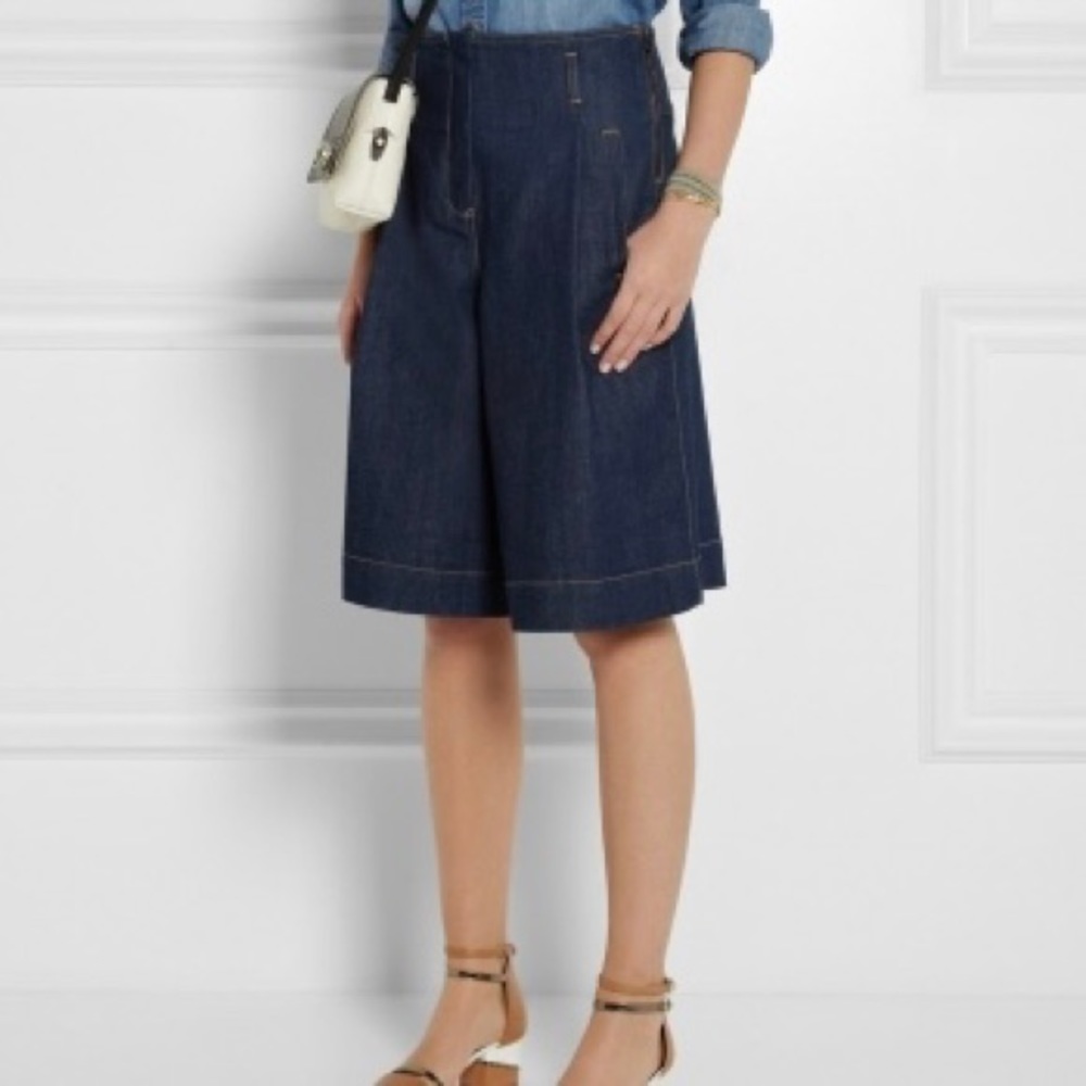 See By Chloe Dark Denim Culottes sz EU46 US10-12